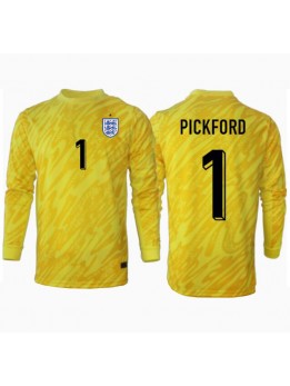 England Jordan Pickford #1 Målvakt Replika Borta Kläder EM 2024 Långärmad